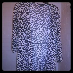 Animal Print Wrap Dress
